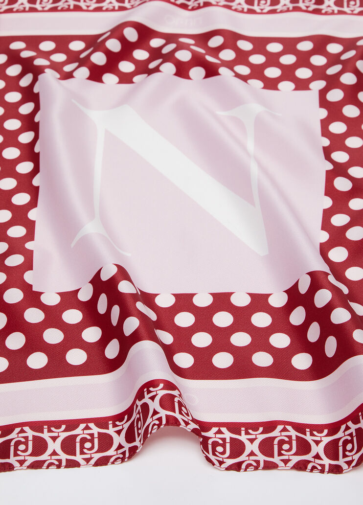 Foulard con lettera rosso Liu Jo - medium