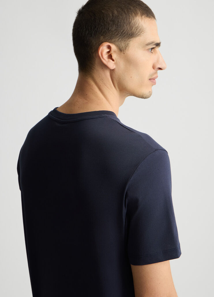 Blue T-shirt with logo dark blue Liu Jo - large image number 4 Blue T-shirt with logo dark blue Liu Jo - large image number 4