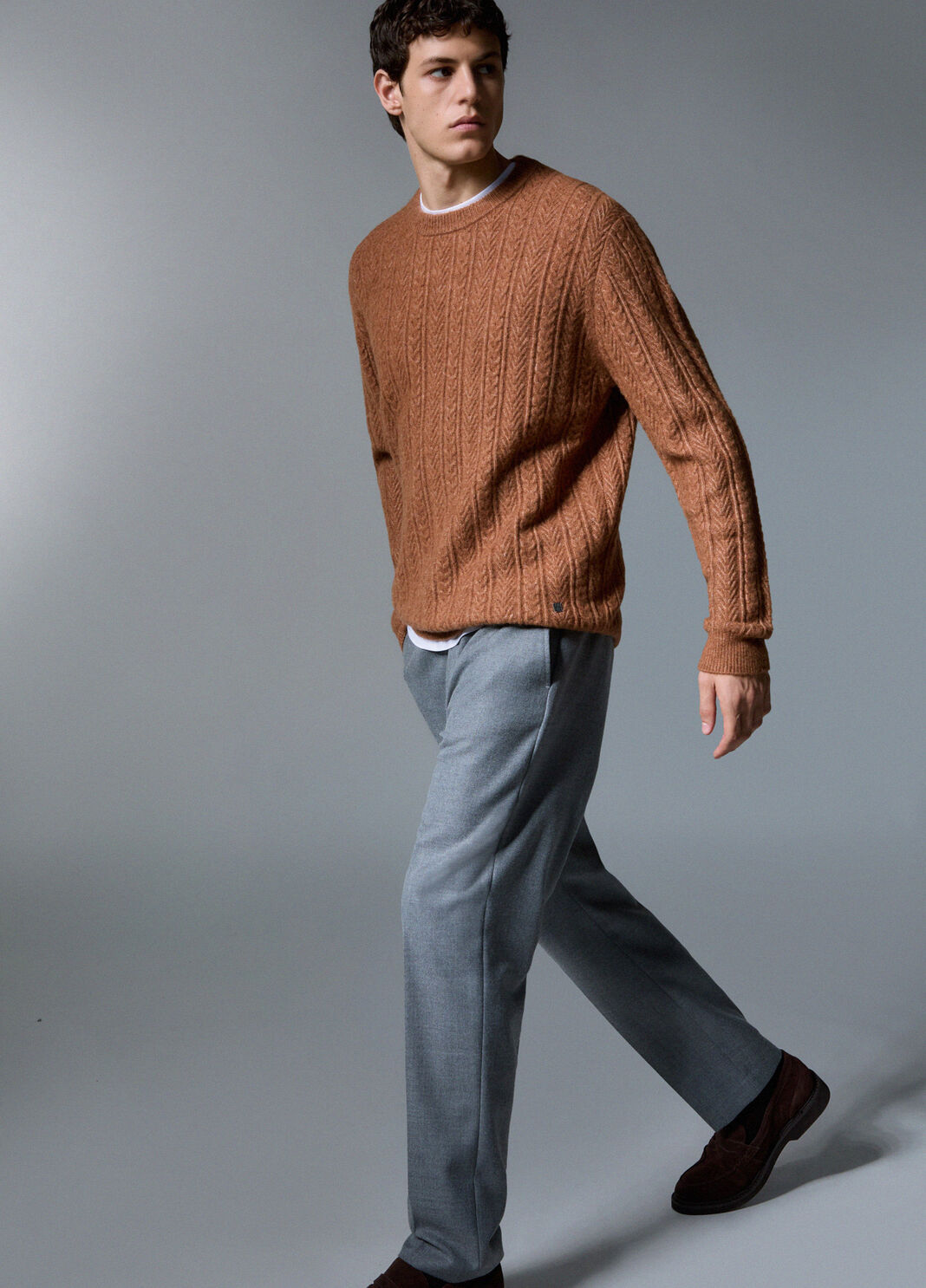 Chino trousers regular fit grey m&eacute;lange Liu Jo - large image number 2