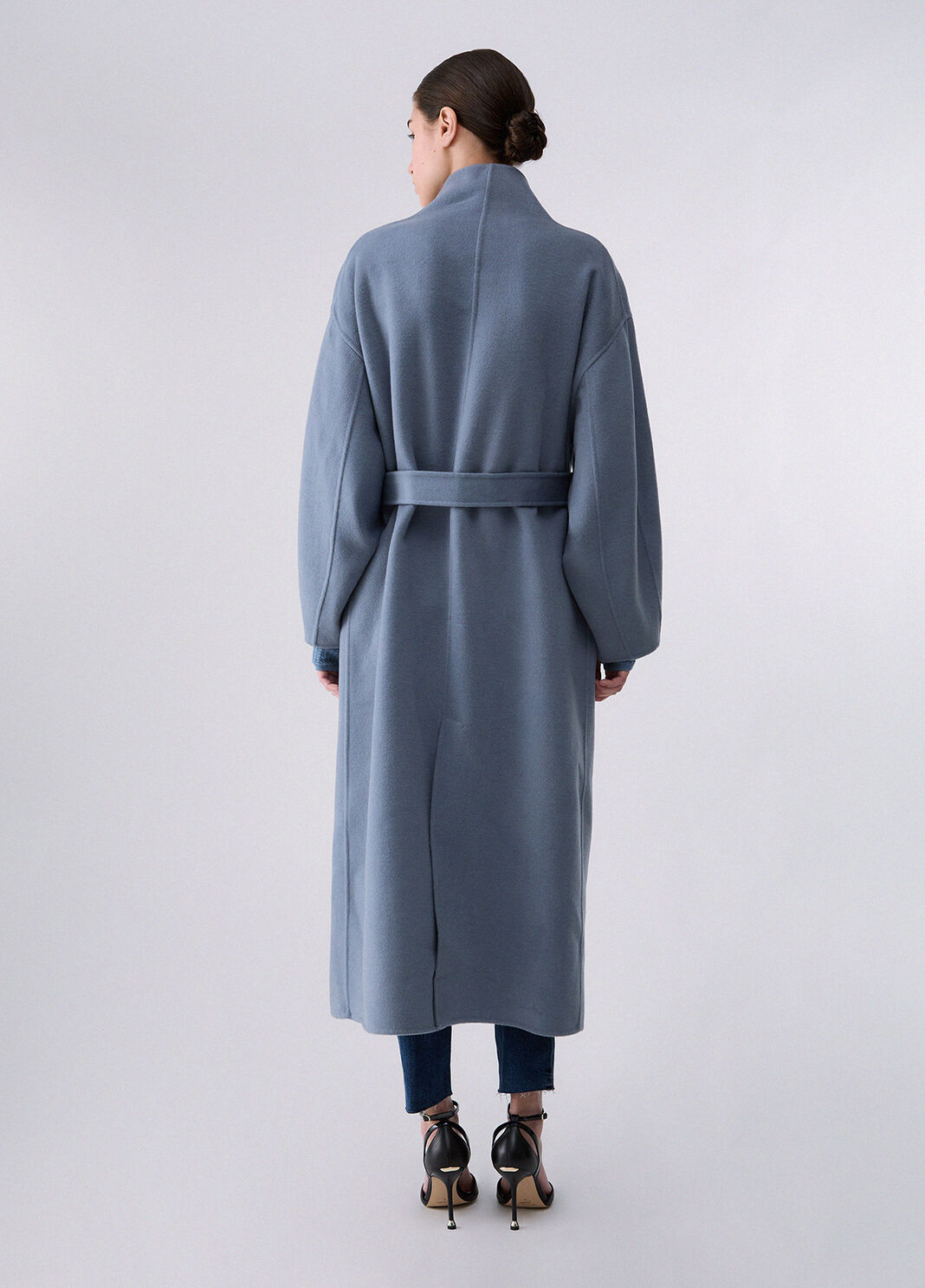 Cappotto oversize in lana azzurro Liu Jo - large image number 1