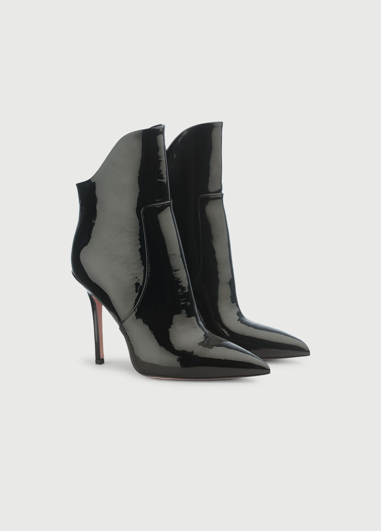 Patent stiletto ankle store boots