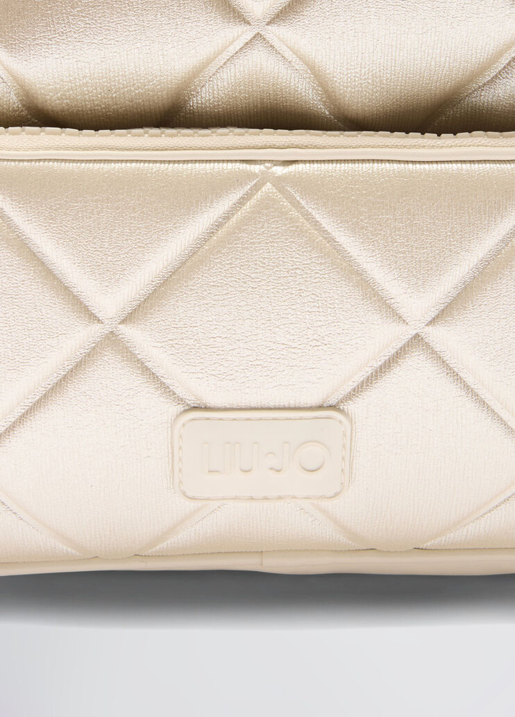 Quilted backpack light gold colour Liu Jo - large image number 4