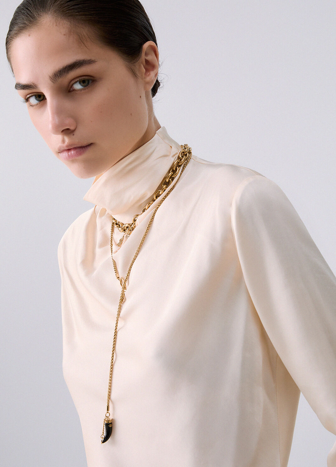 Satin Blouse cream Liu Jo - large image number 4