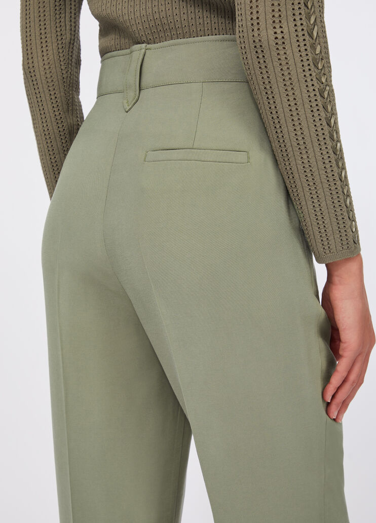 Pantalón recto de gabardina espárrago Liu Jo - medium