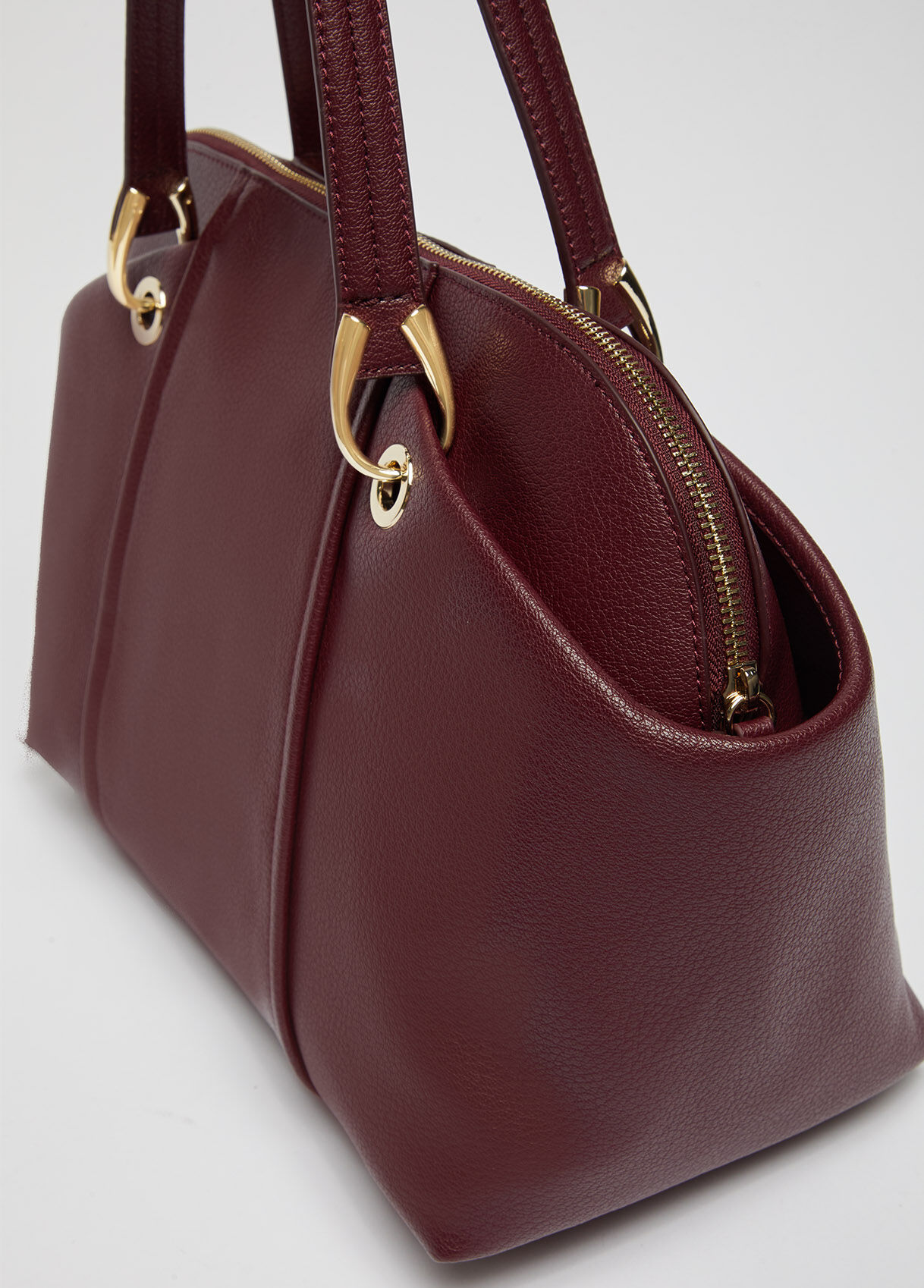 maroon side bag