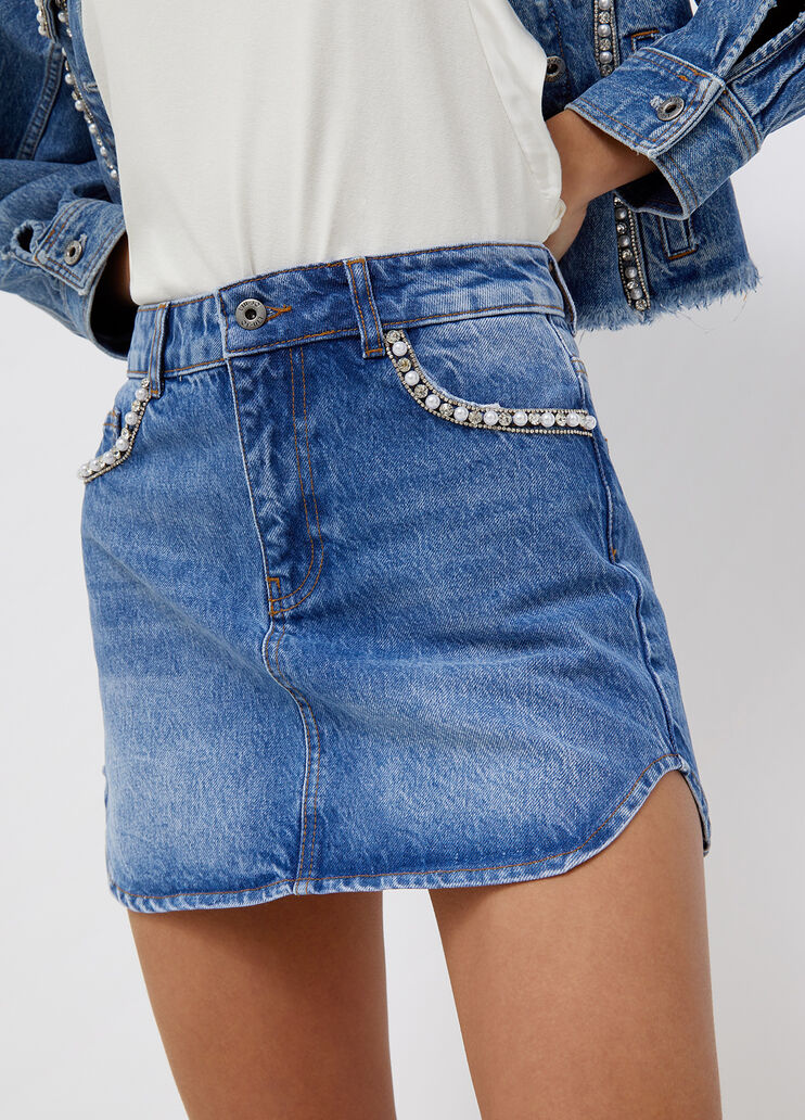 Eco-friendly denim mini skirt blue denim Liu Jo - large image number 2 Eco-friendly denim mini skirt blue denim Liu Jo - large image number 2