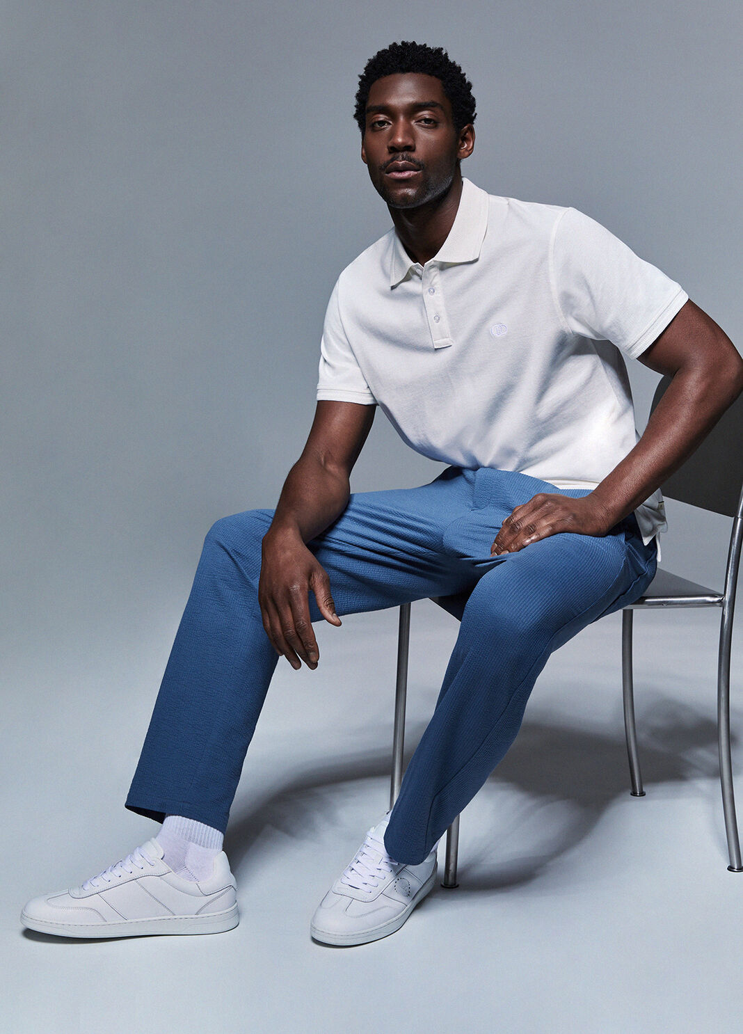 Seersucker trousers  blue Liu Jo - large image number 3