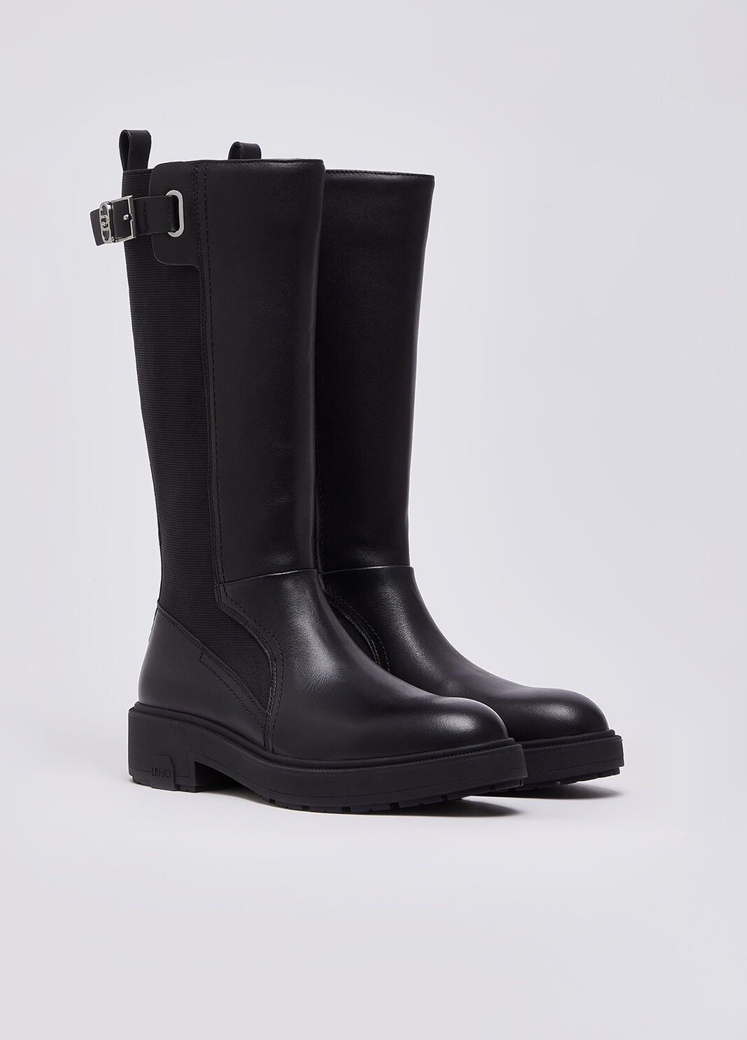 Hohe Stiefel aus Leder Schwarz Liu Jo - large image number 1