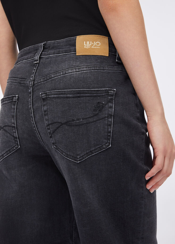 Karottenjeans Denim-Schwarz Liu Jo - large image number 2