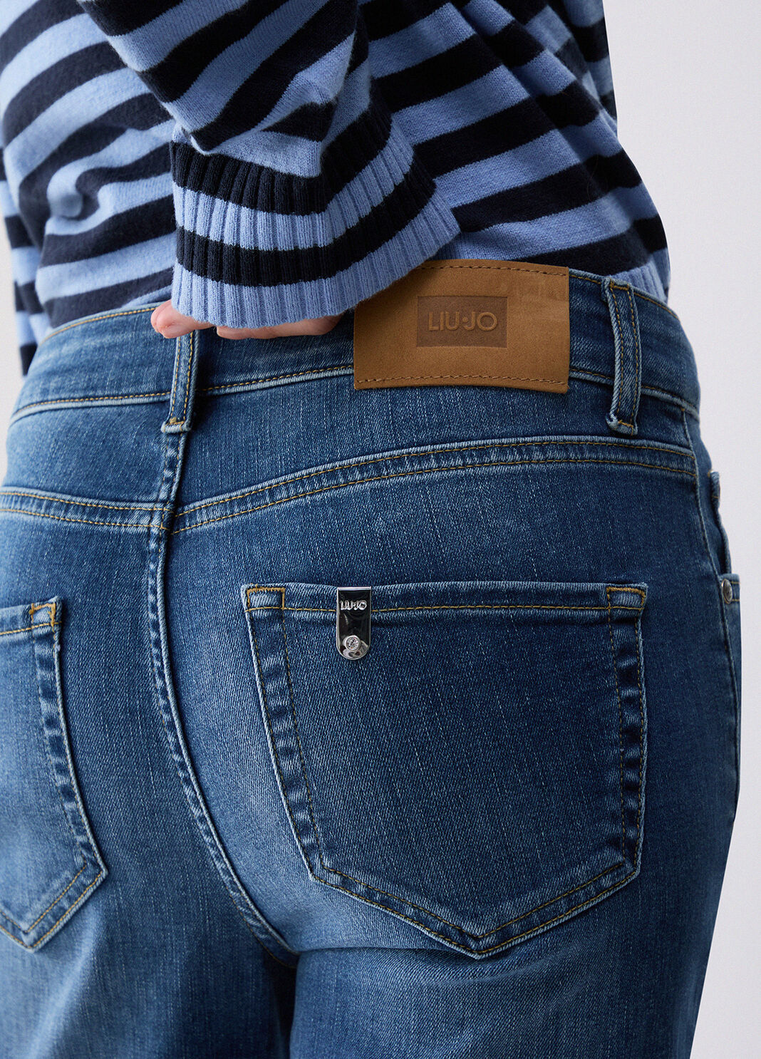 Straight Jeans Amazing Fit dark blue denim Liu Jo - large image number 4