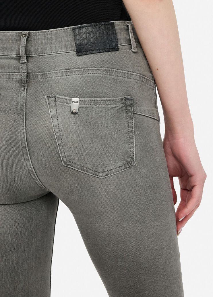 High-rise flared jeans grey denim Liu Jo - large image number 4 High-rise flared jeans grey denim Liu Jo - large image number 4