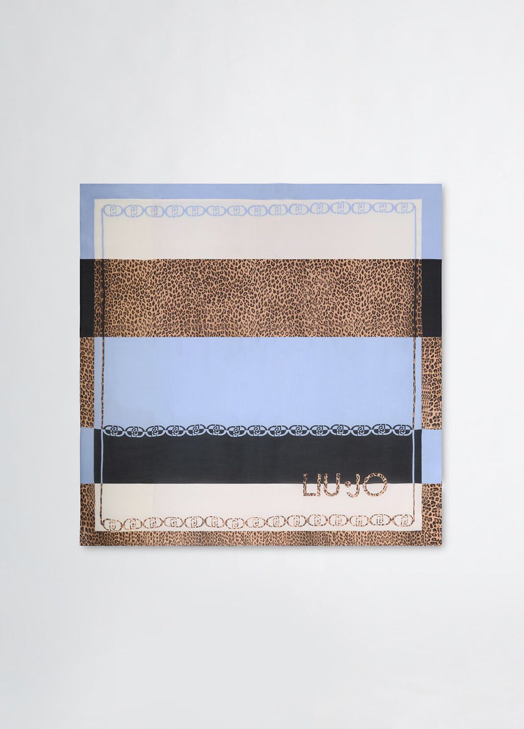 Foulard animalier azzurro Liu Jo - large image number 1