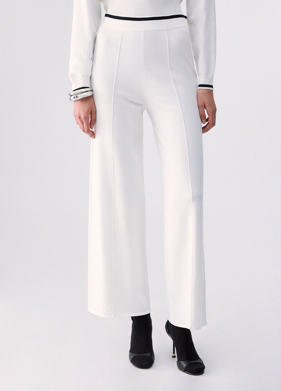 Knit Trousers white wool Liu Jo - large image number 0
