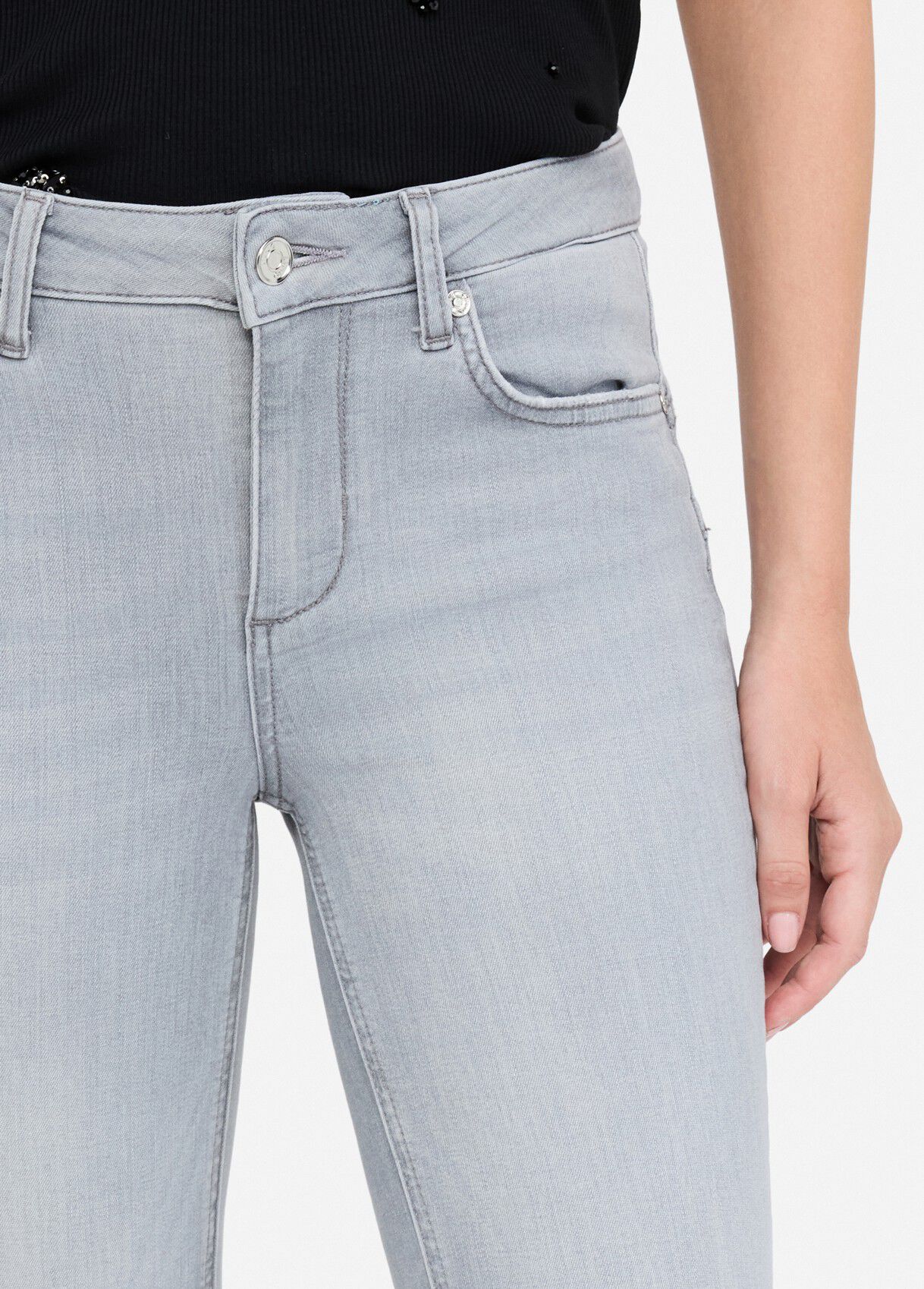 High-rise skinny jeans colour grey denim | Liu Jo