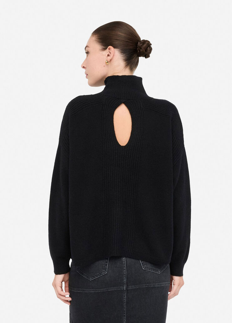 100% wool jumper with bejewelled embroidery black with embroidery Liu Jo - large image number 1 100% wool jumper with bejewelled embroidery black with embroidery Liu Jo - large image number 1