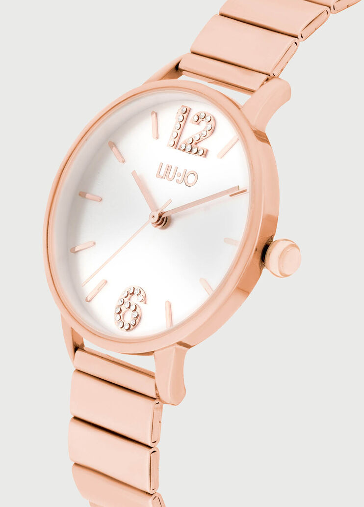 Armbanduhr mit Strass Stahlgrau Liu Jo - large image number 1