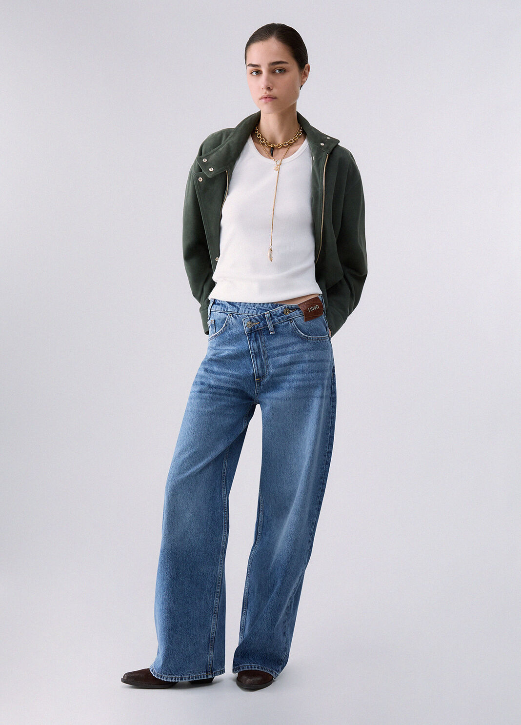 Top in jersey white Liu Jo - large image number 5