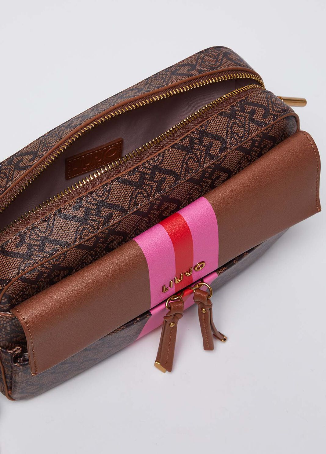 Medium crossbody bag with charm brown Liu Jo - large image number 10