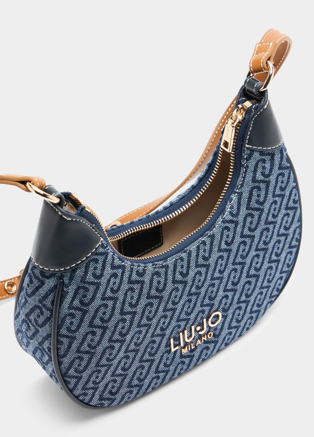 Маленькая сумка-хобо темно-синий Liu Jo - large image number 6