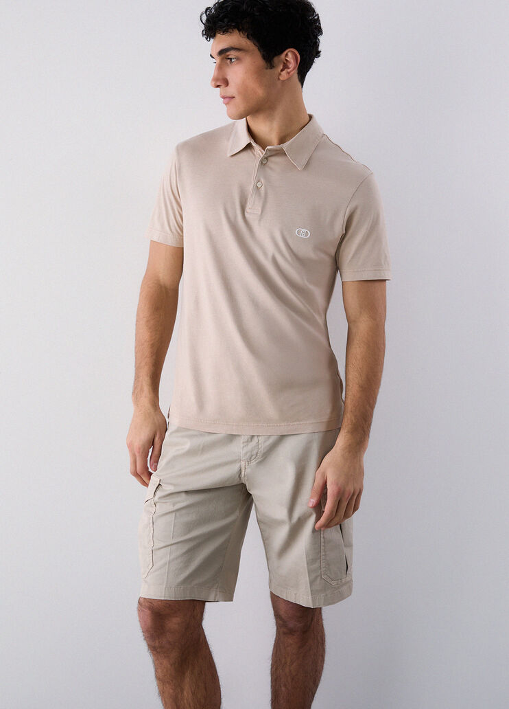 Polo coupe r&eacute;guli&egrave;re beige Liu Jo - medium
