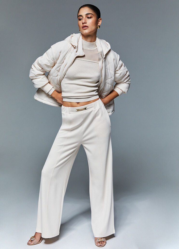 Gesteppte Jacke mit Kapuze Champagner Liu Jo - medium