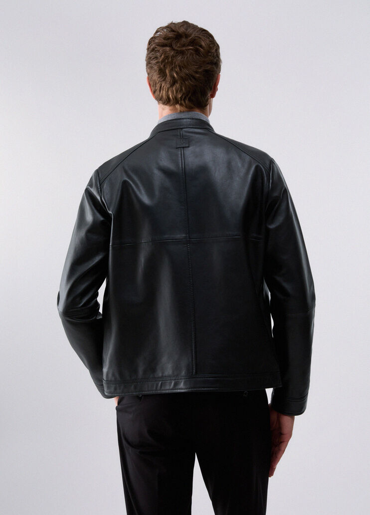 Chaqueta Biker de Cuero negro Liu Jo - medium
