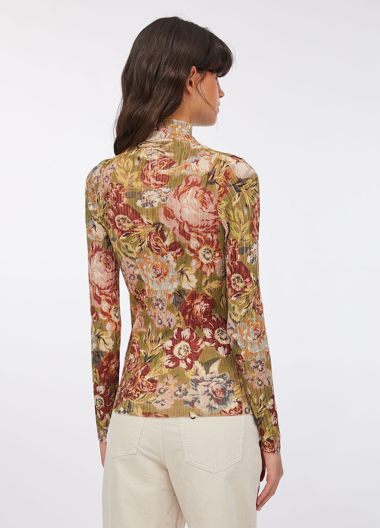Mock polo-neck with print sanderson print Liu Jo - large image number 1