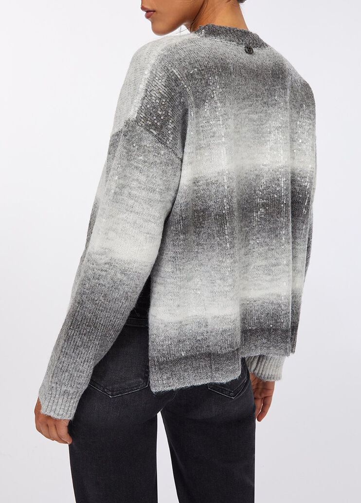 Strick mit Pailletten Grau Liu Jo - medium