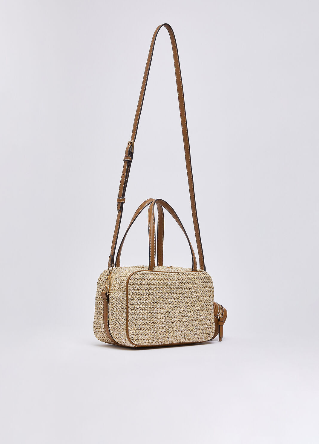 Medium bowling raffia bag beige Liu Jo - large image number 3