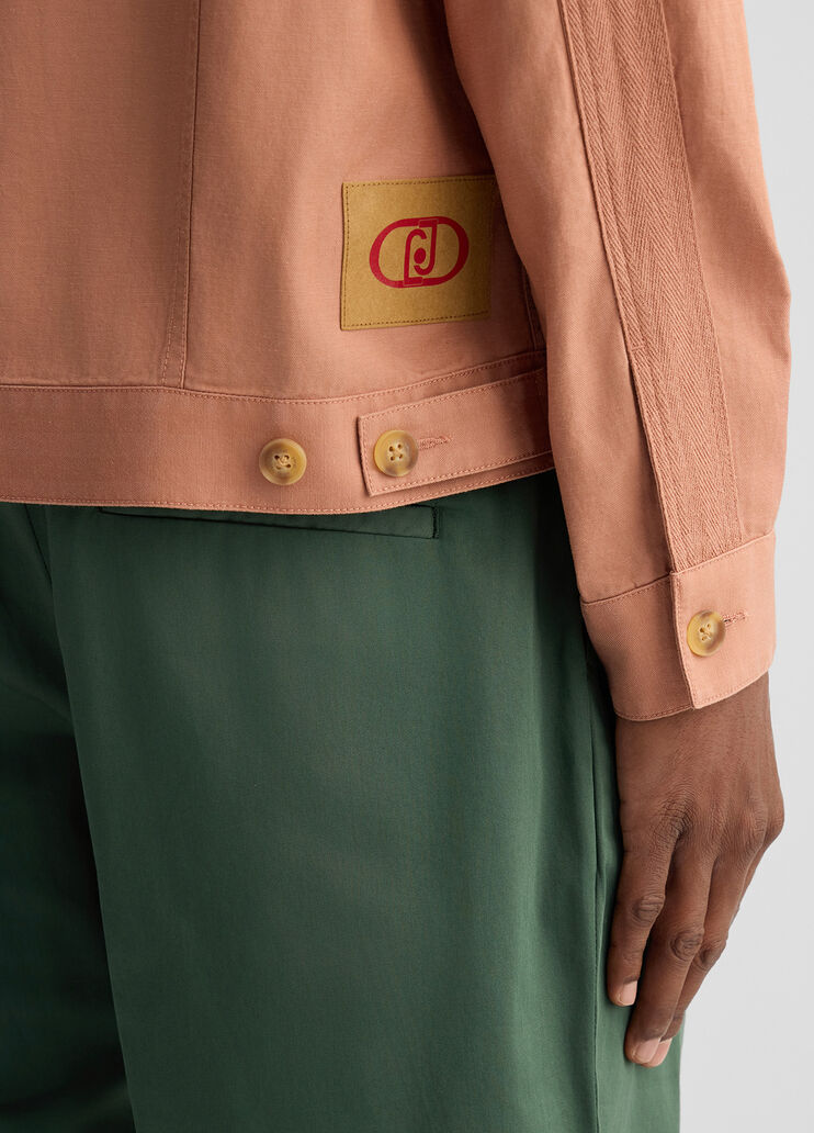 Linen and cotton jacket peach Liu Jo - large image number 4 Linen and cotton jacket peach Liu Jo - large image number 4
