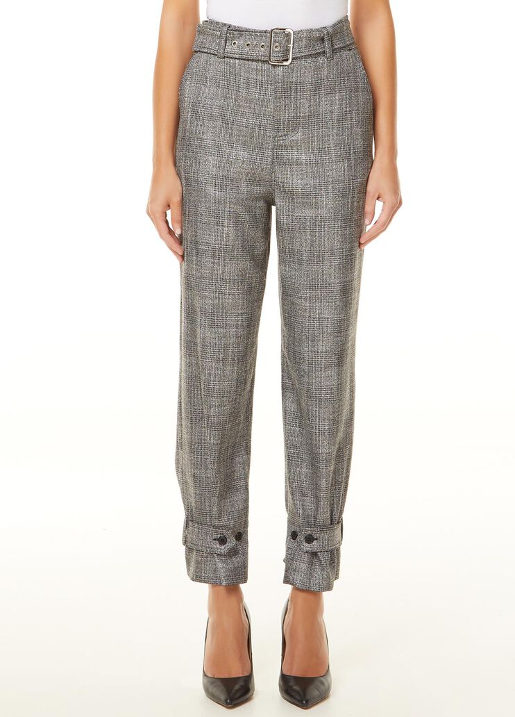 Pantalone in principe di Galles Grigio scuro/Lurex Liu Jo - large image number 0