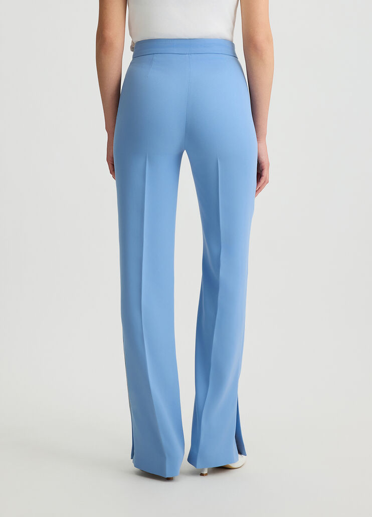 Envers satin trousers blue Liu Jo - large image number 1 Envers satin trousers blue Liu Jo - large image number 1