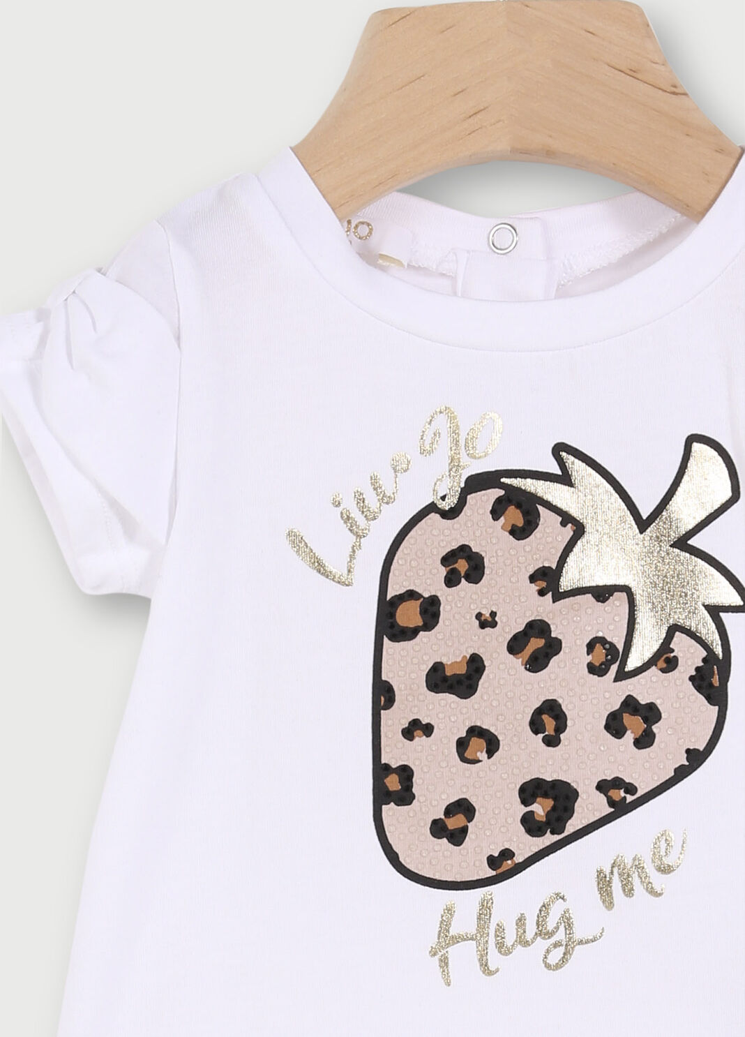 T-shirt neonata con fragola Bianco Liu Jo - large image number 2