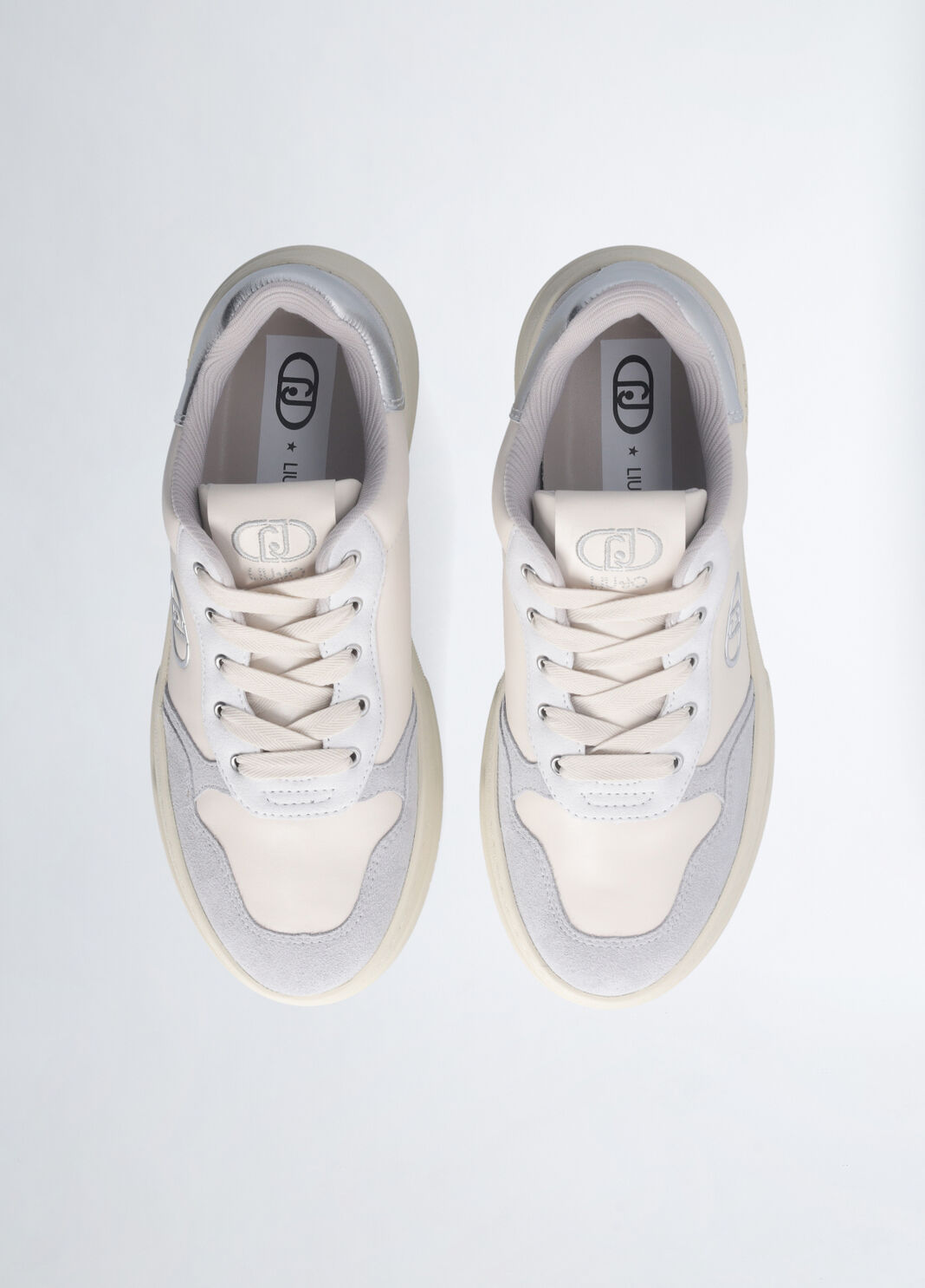 Two-tone suede sneakers grey Liu Jo - large image number 7