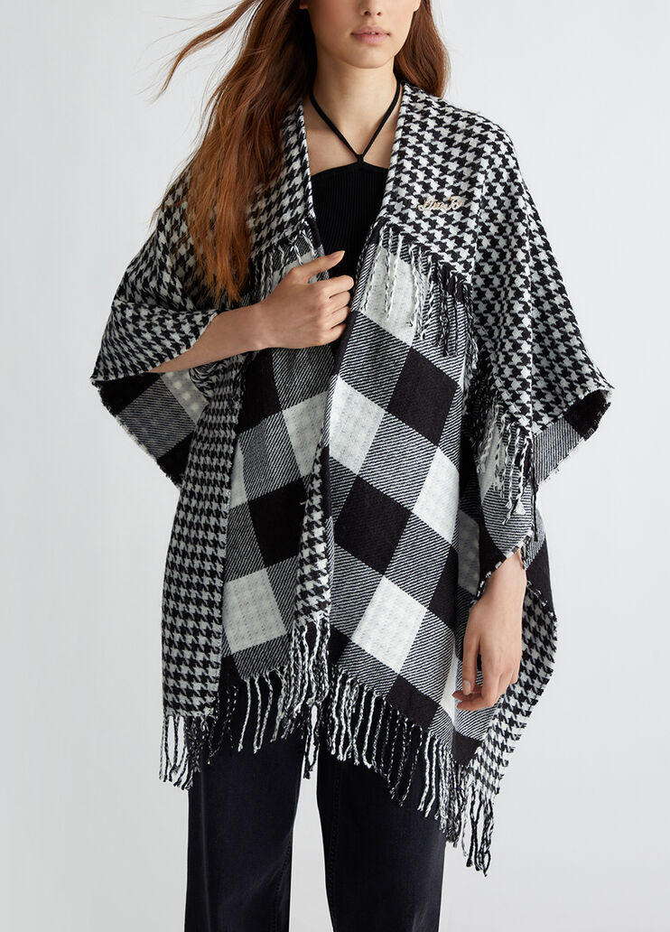 Jacquard poncho black Liu Jo - medium Jacquard poncho black Liu Jo - medium