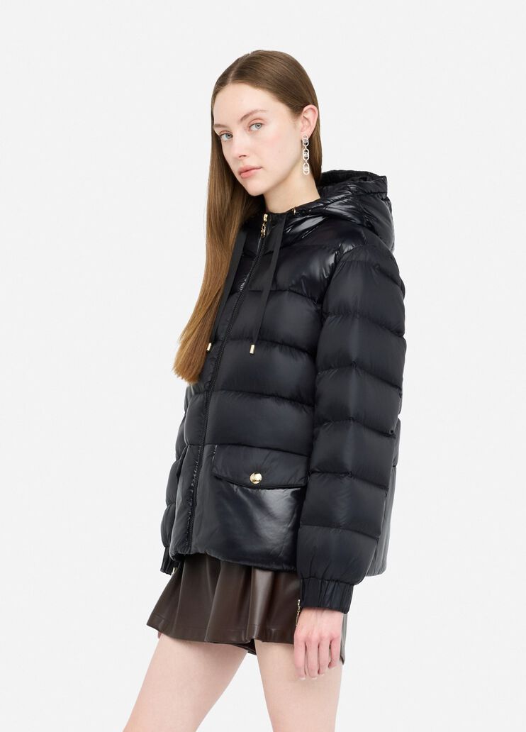 Jacke aus gestepptem Nylon Schwarz Liu Jo - large image number 3 Jacke aus gestepptem Nylon Schwarz Liu Jo - large image number 3