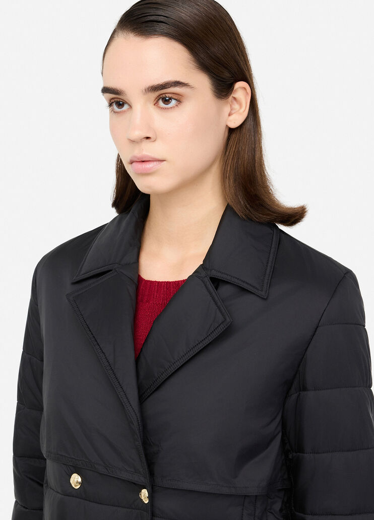 Long padded jacket black Liu Jo - large image number 2