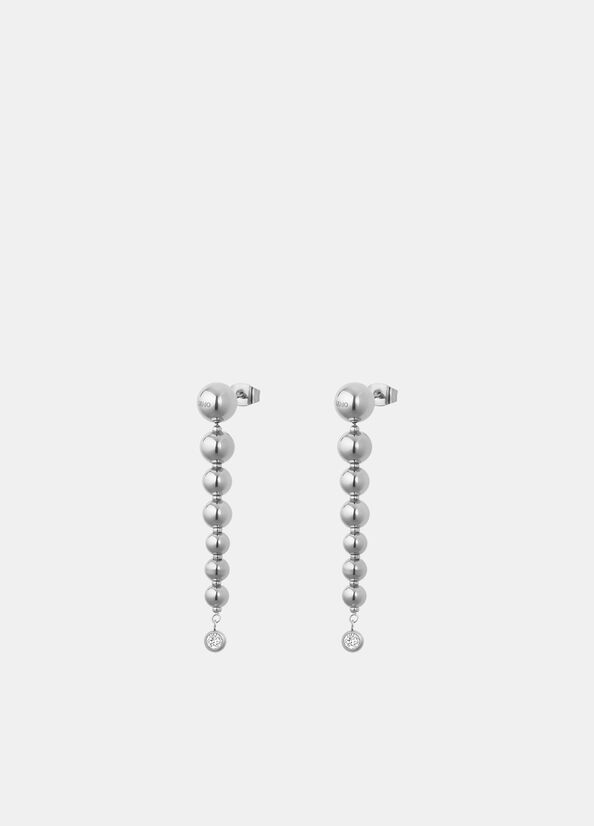 Pendant earrings with diamantés silver Liu Jo - large image number 1