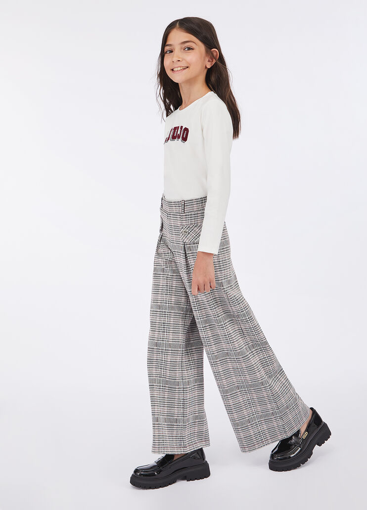 Check jersey trousers check Liu Jo - large image number 1