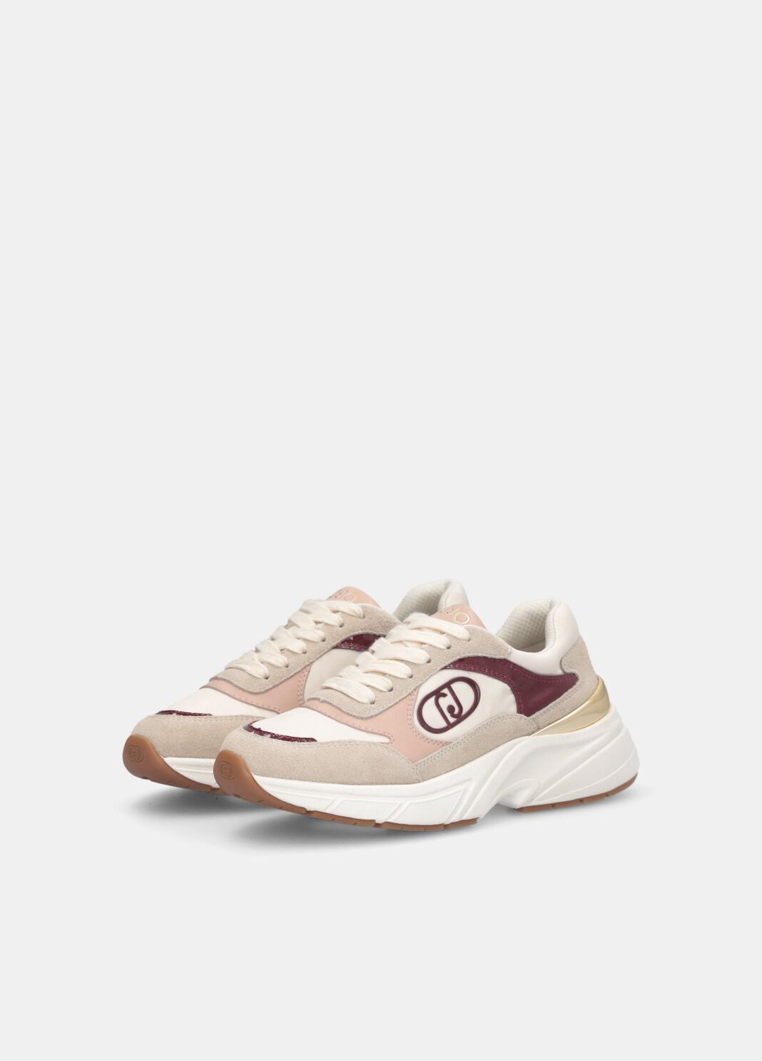 Suede and nylon sneakers beige Liu Jo - large image number 2