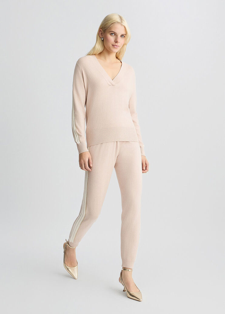 Long pink trousers beige Liu Jo - medium Long pink trousers beige Liu Jo - medium