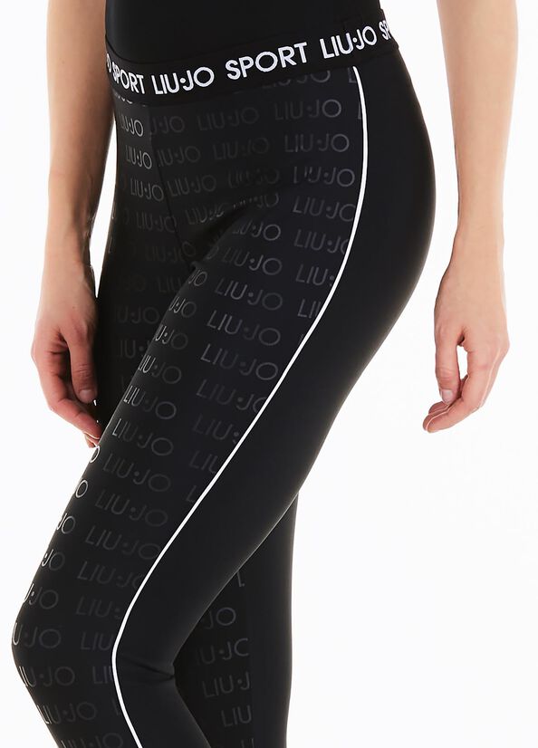 Lycra® leggings with logo