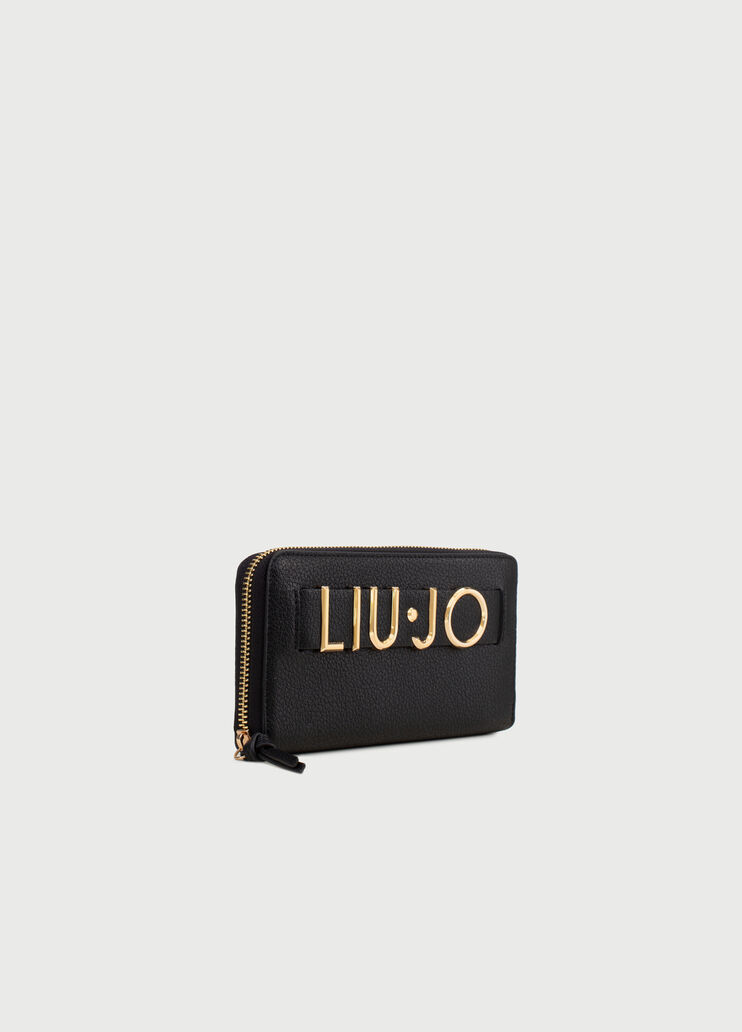 Large wallet with logo Black Liu Jo - large image number 1 Large wallet with logo Black Liu Jo - large image number 1