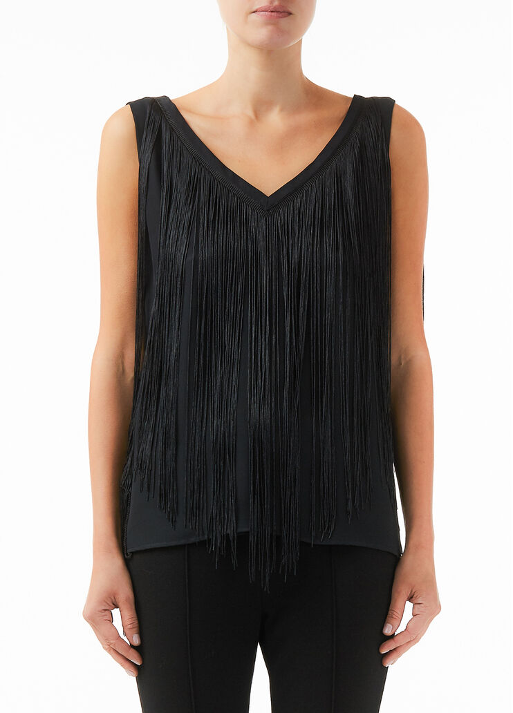 Top with fringes Black Liu Jo - large image number 0