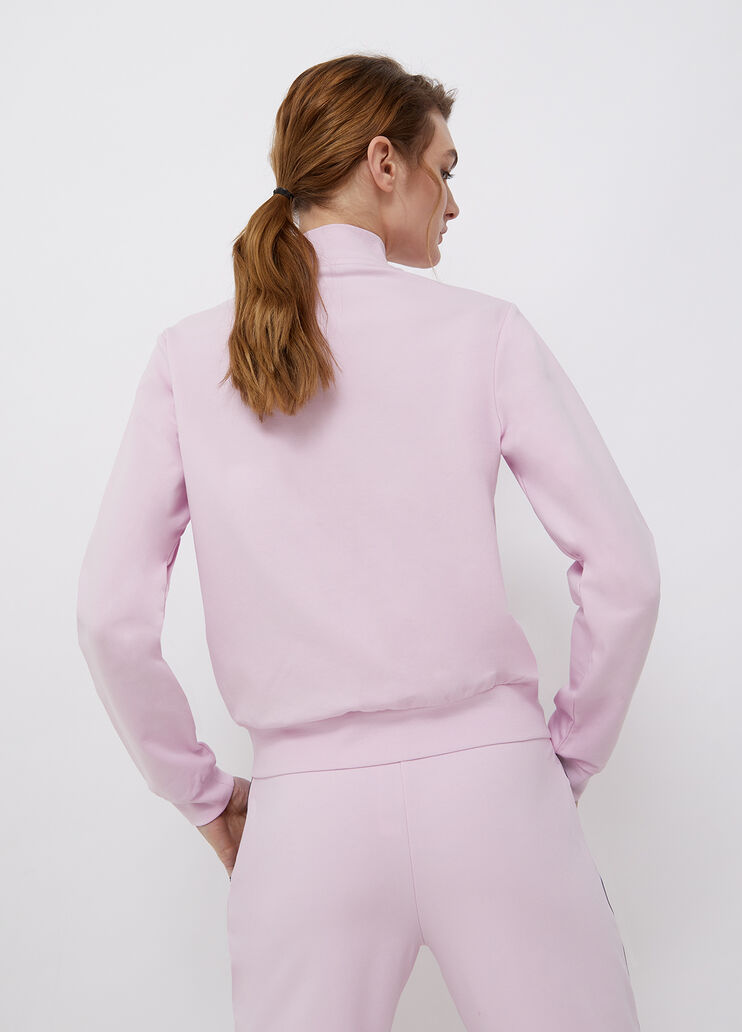 Eco-friendly sweatshirt with zip light pink Liu Jo - large image number 1