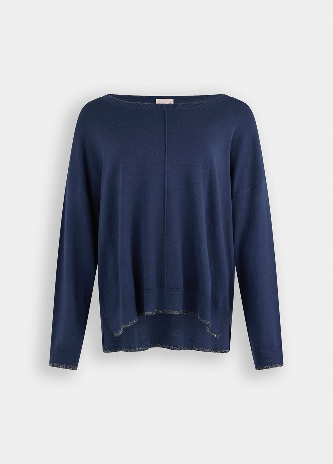 Lurex&reg; jumper navy blue Liu Jo - large image number 0