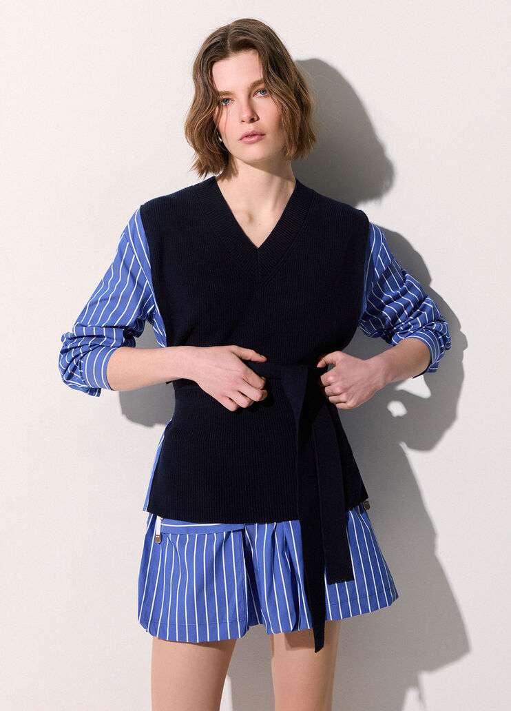 Sweatshirt with striped details blue Liu Jo - medium