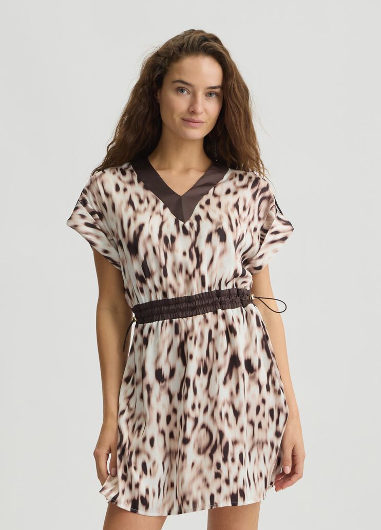 Printed satin dress animal print Liu Jo - medium Printed satin dress animal print Liu Jo - medium