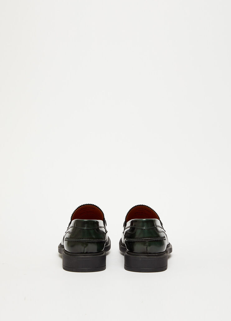 Mocassini in pelle verde Liu Jo - large image number 1