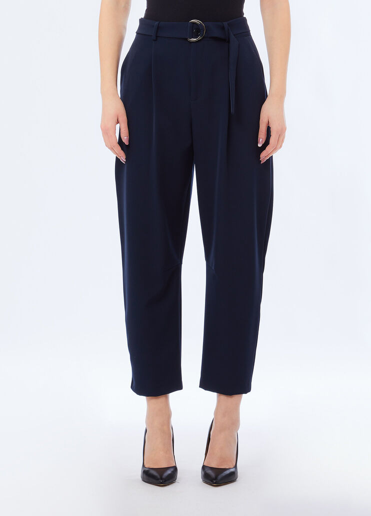 Pantaloni balloon con pince blu navy Liu Jo - medium